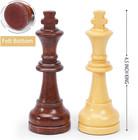 Wooden Chess Pieces Large 4 5   King Set Of 32 Luxury Staunton Wood