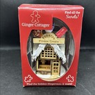 Old World Ginger Cottages Wooden Ornaments  80043 Frosty s Treat Shop  4 75  Nib