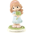     New Precious Moments Figurine Lucky To Have A Friend Like You Irish Shamrock