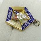 Vintage Masonic Grand Representative Enamel Lapel Pin Brooch 1983 1985