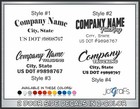 Semi Truck Lettering   Company   Business Name Vinyl   Doors Signs 1 Color