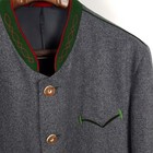 Grasegger Janker Mens Size 58 Gray Green Red Wool Loden Jacket Trachten Jacket