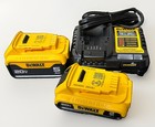 Dewalt 20v Max Battery Kit W  5 0 Ah  2 0 Ah Battery  And Charger Dcb225-2c