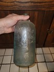 Antique 1890 s Buffalo Lithia Water Embossed Half Gallon Cork Top Glass Bottle