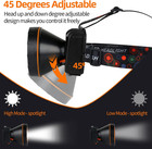 Coon Hunting Light Smart Led Headlamp With 2 Light Modes Waterproof Rechargeable