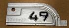 Rare 1949 Pair California License Plate Tab-tag  1201427   for 1947 Plates 
