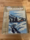 Vintage Malina Latch Hook-a-rug Kit Area Rug Wall Hanging 20 X 27 Winter Scene 