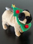 2024 Wondershop Felted Wool Pug Dog With Christmas Tree Decor Ornament New