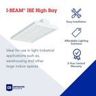 Lithonia Lighting I-beam Led High Bay Light  Ceiling Lighting Fixture  18 000   