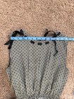      Vintage Polka Dot Scalloped Tiered Midi Dres 1980s-90s Vintage