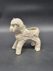 Vintage 1950   s Ceramic Baby Lamb Planter  Made In Usa 8 Inches X 7 Inches 