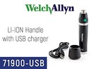 Welch Allyn 3 5v Lithium Ion Rechargeable Handle - For Desk Charger 71900-usb