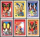 Congo Pr 869-874 mnh mi 1242-1247  Boy Scouts Observing Nature 1991 butterflies 