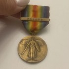Wwi Victory Angel Medal With Rare France Bar   Ribbon