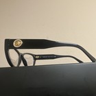 Versace Cat Eye Black Eyeglass Frames Gold Medusa Logo Mod  3296 Gb1