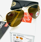 Ray-ban Rb3025 001 57 Aviator 58mm Arista Gold Brown Polarized Sunglasses New