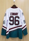 Men Charlie Conway  96 Adam Banks  99 Mighty Duck Hockey Jerseys White Sewn Gift