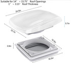 Rv Fan Deluxe 10 Speed Auto All-in-one Vent  Shield   Fan  Built-in Rain Shield