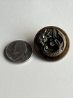 Vintage Antique Estate Brass Art Nouveau Dragon Serpent Button Victorian  b104 