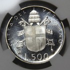 1979 I Ipzs Vatican City Silver 500 Lire Ngc Ms67  Superb Gem   