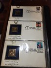 Golden Replicas 22k Stamps Of The Century 1900-1990s 76 Stamp Covers