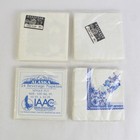 4 Sets Of Vintage Paper Beverage Napkin 10  X 10  Varied Designs