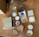 Lot Of 8 Vintage Makeup Compacts _ Stratton  Estee Lauder  And More