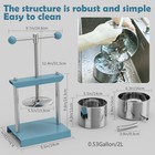 0 53 Gallon Cheese Tincture Herb Fruit Wine Power Ball Handle Manual Press Blue