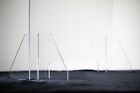Sneeze Guard Large 48  X 30  Acrylic Shield For Cashier Checkout Counter Desk