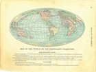 1911 Vintage Atlas Map Page  world On One Side 
