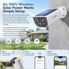 Wansview Outdoor Security Camera Wireless Wifi Solar Powered Color Night Vision