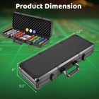 14 Gram Clay Poker Chip Set 500 Pieces Claytec Style Chips With Aluminum Case