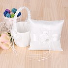 Flower Girl Basket And Ring Bearer Pillows Wedding Ivory Ring Bearer Pillow G1l2