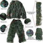 5 In 1 Ghillie Suit Camouflage Hunting Cloth Apparel Woodland Desert Jungle G t