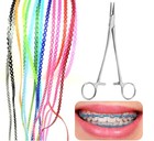 20-pack Colorful Power Chains continuous  For Braces  20cm Orthodontic Elastic B