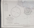 1945 New Zealand Bluff Harbor  Awarua   New River  Invercargile 27 x25  Map Navy