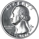 1976 S Washington 40  Silver Quarter Gem Cameo Proof Bicentennial