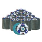 100 Pack Zirconia Flap Discs 80 Grit 4 5  X 7 8  Sanding Discs For Angle Grinder
