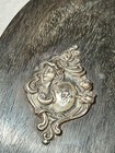 Vintage Brush Real Ebony With Sterling Adornment 