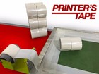 3  X 55 Yards White Screen Printing Tape Low Noise 4 Rolls Free Shipping