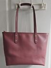 Stunning Coach Dark Pink Crossgrain Leather City Tote Bag - Brand New W o Tags 