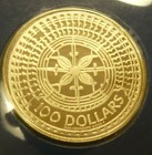 1980 South Pacific Festival Of Arts Gold Coin Proof Set 100 Kina   100 Dollars