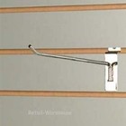50 Chrome 8  Slatwall Peg Hooks Slat Wall Retail Display 6mm Diameter Tubing