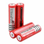 Ultrafire 3 7v Button Top Rechargeable Battery 3000mah Lithium For Flashlight