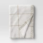 Windowpane Boucle Throw Blanket - Threshold