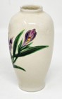 Vintage Homco Japan Vase Crackle Glaze Hand Painted Floral Ceramic 4 