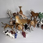 Animal Toy Lot  Schleich Lions  Giraffes  Cheetah  Cows  Deer  Mountain Lion