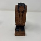 Vtg  Hand Carved Wood  Mother Baby Native American   Inuit Eskimo Style Folk Art