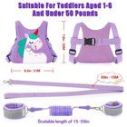 Toddler Leash Baby Safety Harness Child Anti Lost Wrist Link Kids Travel Purple