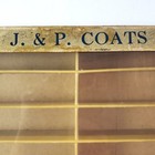 Antique J   P Coats Cardboard Display Case Boilfast Six Strand Floss Advertiseme